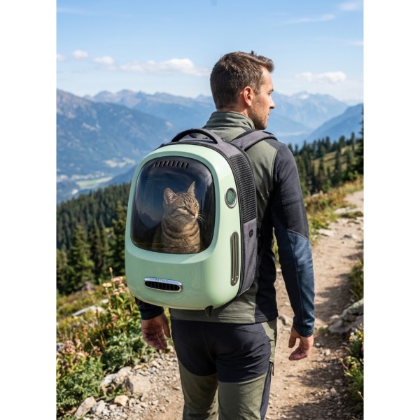 Фото - Рюкзак-переноска PETKIT Breezy 2 Smart Cat Carrier Green (P7704)